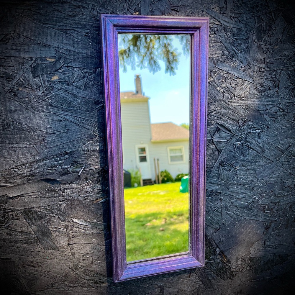 Color Shifting Accent Wall Mirrors (set of 2) - Picture 3 of 6